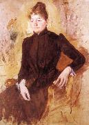 Mary Cassatt The woman in Black oil on canvas